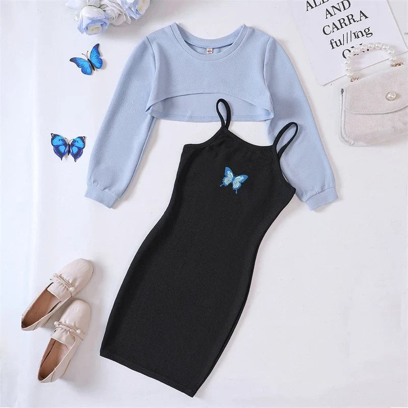 🦋 Vestido de Borboleta para Meninas - Estilo e Conforto! 🌼